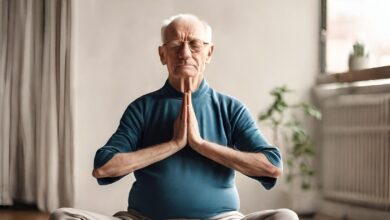 Yoga for old age person